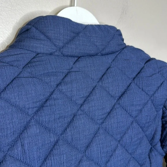 T39 Market & Spruce Quilted Coat Navy Blue New with Tags size XS Stitchfix Brand - Picture 10 of 11